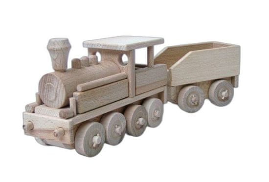 Ceeda Cavity - přírodní dřevěný vláček - parní lokomotiva