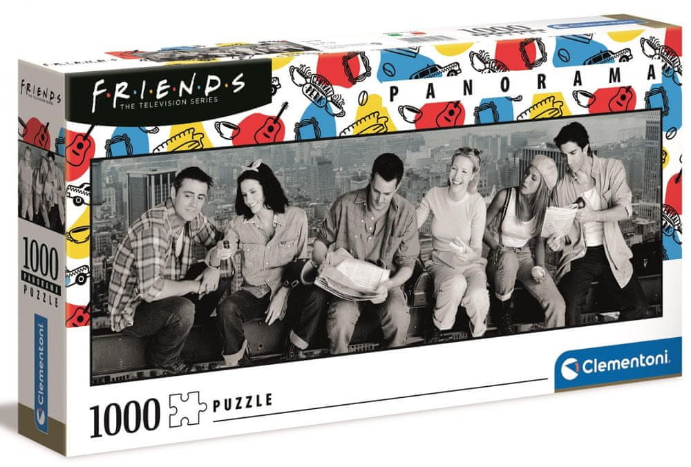 Clementoni Puzzle Panorama - Friends, 1000 dílků