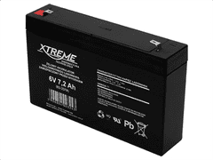 sapro Baterie olověná 6V / 7,2Ah Xtreme 82-207 gelový akumulátor