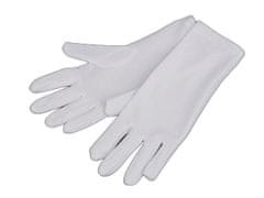 Kraftika 12pár (22-24cm) bílá společenské rukavice dámské