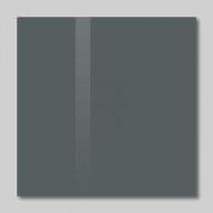 SOLLAU Skleněná magnetická tabule šedá antracitová 60 x 90 cm