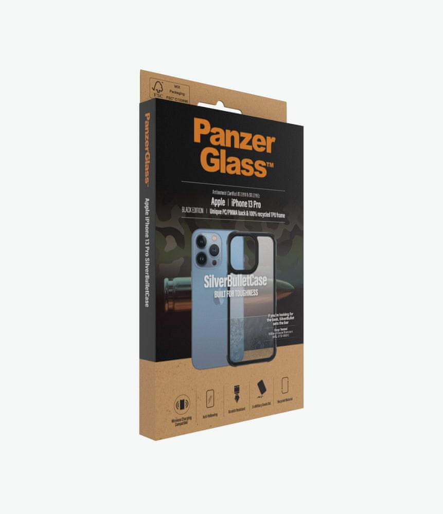 Levně PanzerGlass SilverBulletCase pro Apple iPhone 13 Pro 0324 - rozbaleno