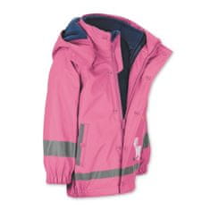 Sterntaler bunda do deště růžová s odpínací fleece mikinou jednorožec 5652113, 74