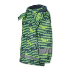 Sterntaler bunda do deště zelená s odpínací fleece mikinou dino 5652111, 122