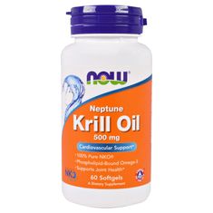 NOW Krill Oil Neptune 500 mg, 60 softgel kapslí