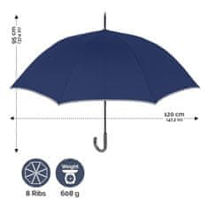 Perletti TECHNOLOGY Luxusní automatický deštník s reflexním pásem, 21704