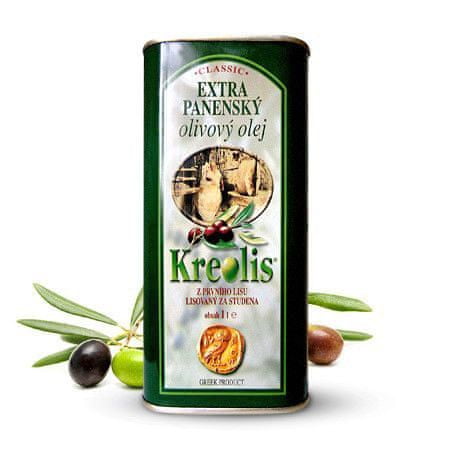 Kreolis Extra panenský olivový olej Kreolis 1l plech 1 kg