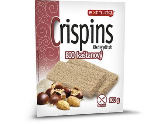Cerea Bio Cereální křehký chléb Crispins kaštanový 2x50g , Extrudo 100 g