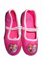 Disney Dívčí tmavě růžové baleríny s obrázkem Elsou a Annou Vel:31