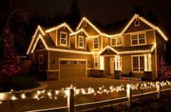 CoolCeny Vánoční venkovní LED řetězy - Efektní světelný řetěz - 10 metrů - Bílá teplá