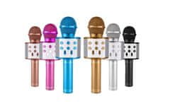 CoolCeny Bezdrátový bluetooth karaoke mikrofon - Černá