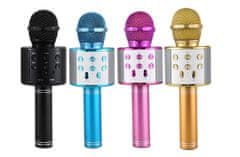 CoolCeny Bezdrátový bluetooth karaoke mikrofon - Modrá