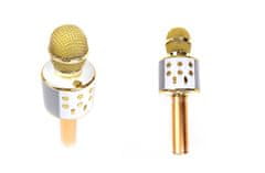 CoolCeny Bezdrátový bluetooth karaoke mikrofon - Zlatá
