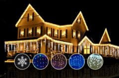 CoolCeny Venkovní LED vánoční závěs – déšť - 60 metrů - Vícebarevný