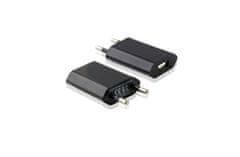 Univerzální USB Adaptér - nabíječka 5V / 1A - Černá