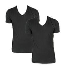 Levis 2PACK pánské tričko V-neck černé (905056001 884) - velikost L