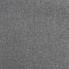 Vidaxl Barové židle 2 ks světle šedé textil