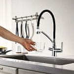 LEMARK Kuchyňský faucet, s flexibilním výtokem, s připojením k filtru pitné vody, chrom, LM3070C "COMFORT" (záruka 10 roky )