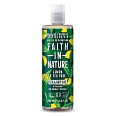 Faith In Nature Přírodní šampon pro mastné a normální vlasy Citrón & Tea Tree (Refreshing Shampoo) (Objem 400 ml)