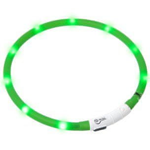 Levně Karlie LED světelný obojek zelený obvod 20-75 cm
