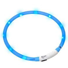 Karlie LED světelný obojek modrý obvod 20-75 cm