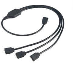 Akasa rozbočovač pro ARGB LED pásky, 1xF, 3xM, 50cm, černý (pro Asus, Asrock, Gigabyte, MSI)