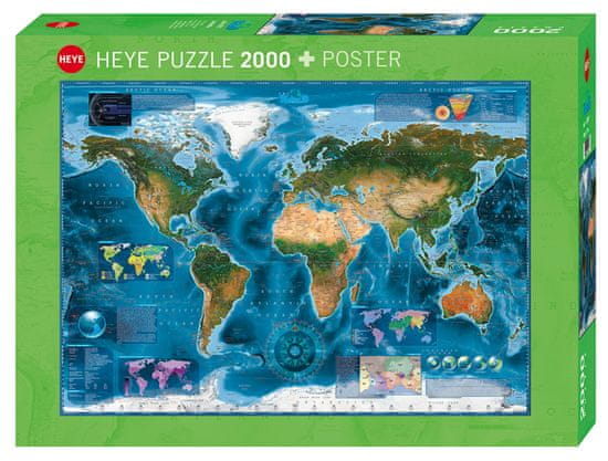 Heye Puzzle Satellite Map 2000 dílků
