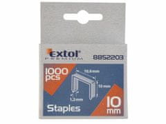 Extol Premium Spony, balení 1000ks, 10mm, 10,6x0,52x1,2mm