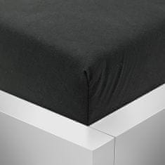 Azeto Jersey prostěradlo 160x200 Premium - Černá