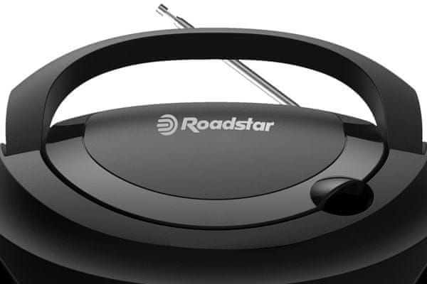  moderní radiomagnetofon roadstar CDR-375D aux in usb port aux in cd mechanika sluchátkový výstup fm dab tuner madlo 