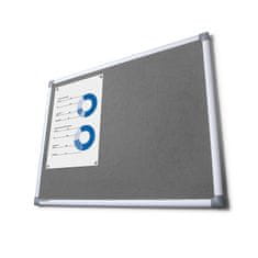 Jansen Display Textilní tabule SCRITTO, šedivá, 450x600mm