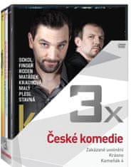 3x České komedie: Zakázané uvolnění, Krásno, Kameňák 4 - (3 DVD)