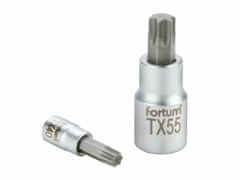 Fortum Hlavice zástrčná TORX, 1/2", TX 20, L 55mm, CrV/S2
