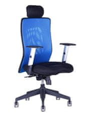 Office Pro Kancelářská židle Calypso XL modrá s podhlavníkem SP4