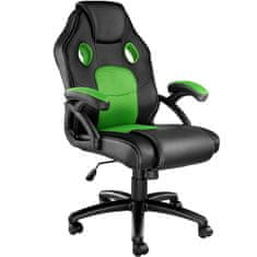 tectake Kancelářská židle ve sportovním stylu Mike - černá/zelená