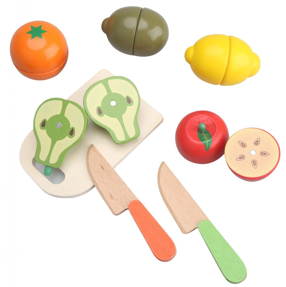 Mac Toys Ovoce - dřevěné, krájecí