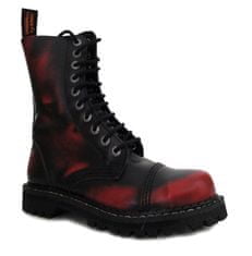 KMM boty kožené KMM 10 dírkové černé/červená Velikost: 39