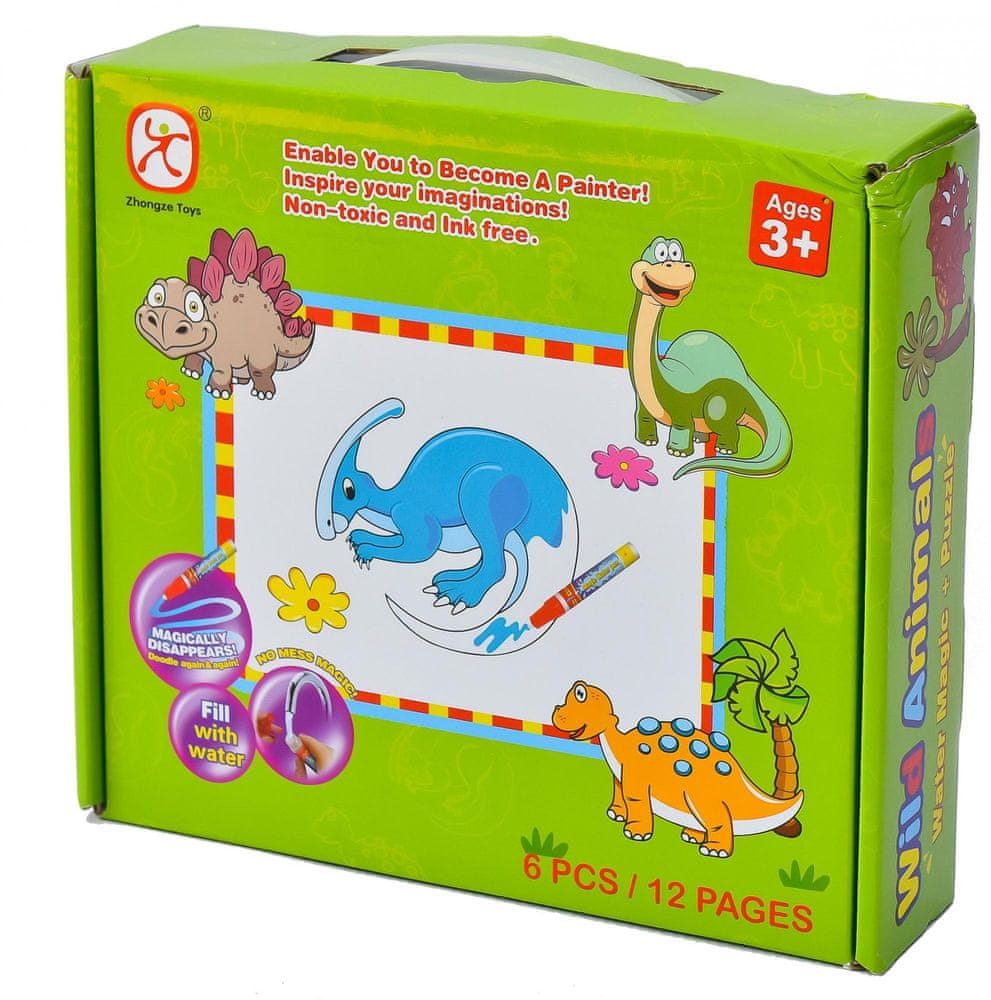 Mac Toys Vybarvovací puzzle dinosauři