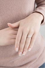 Amen Originální stříbrný prsten se zirkony Rosary ACOBB (Obvod 52 mm)
