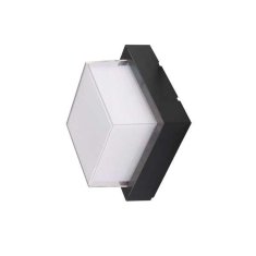 Optonica LED fasádní svítidlo čtverec černé 15W 1000 lm IP65 4200K
