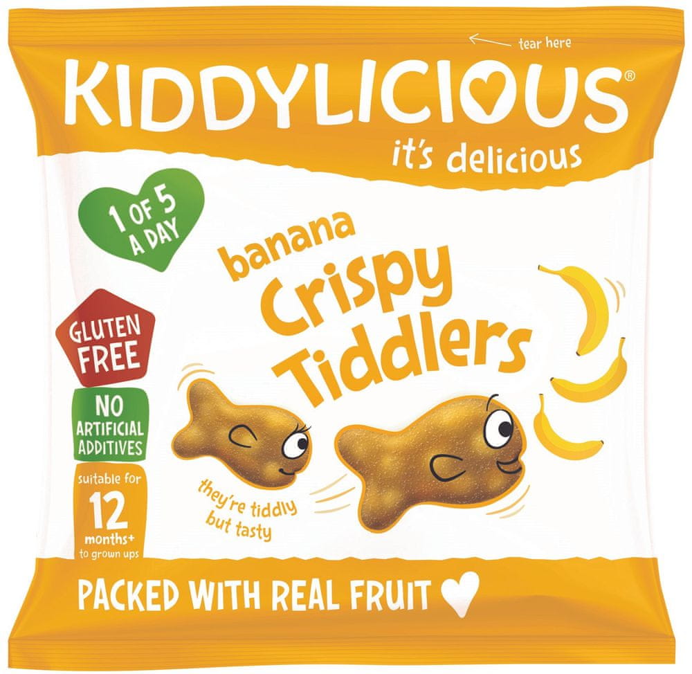 Levně Kiddylicious rybičky křupavé banánové (9x12g)