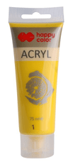 CBPAP Akrylová barva 75ml, Žlutá, Happy Color 1