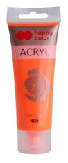 CBPAP Akrylová barva 75ml, Fluorescentní Oranžová, Happy Color 401