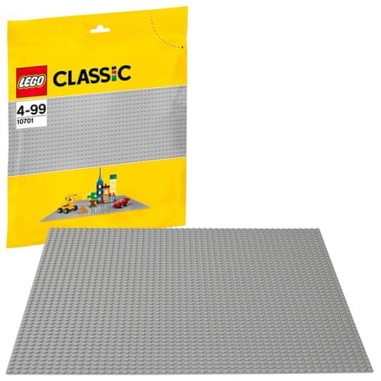 LEGO Classic 10701 Šedá podložka na stavění