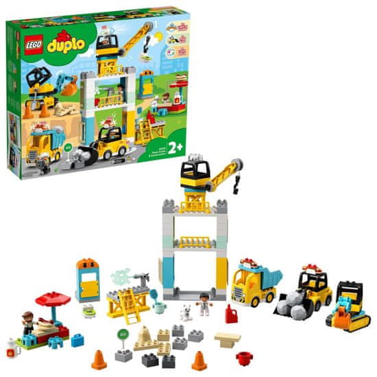 LEGO DUPLO® Town 10933 Stavba s věžovým jeřábem