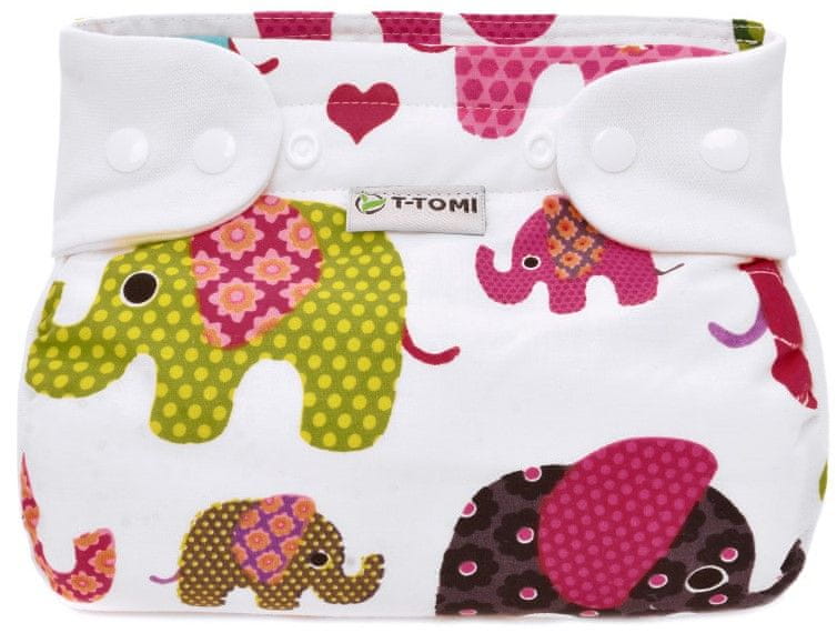 Levně T-Tomi Ortopedické abdukční kalhotky - patentky, pink elephants 3-6 kg