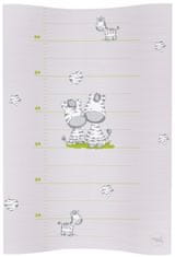 Ceba Baby Podložka přebalovací 2-hranná měkká COSY (50x70) Zebra šedá