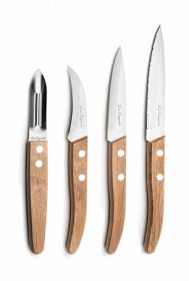 Amefa Sada nožů 4 ks, přírodní dřevo