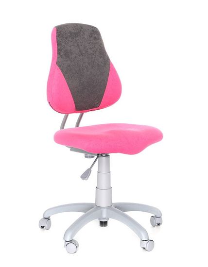 Alba Dětská rostoucí židle FUXO V-line Růžová/šedá