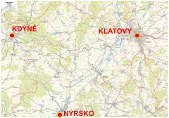 Geodézie On Line Klatovsko 1 : 25 000, turistická mapa